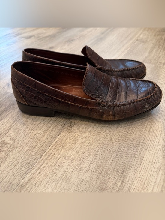 Polo Sport Ralph Lauren Croc Embossed Leather Loafers Men’s 8.5 main image 4